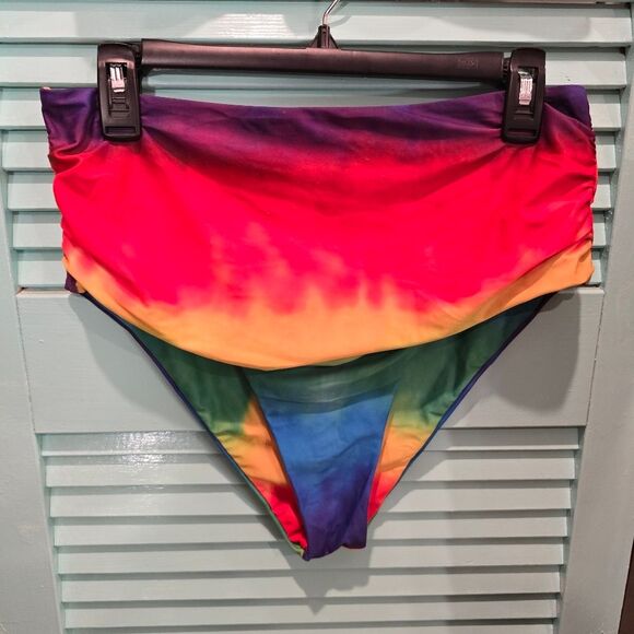 Rainbow Tie-Dye Bikini Set - Picture 4 of 7